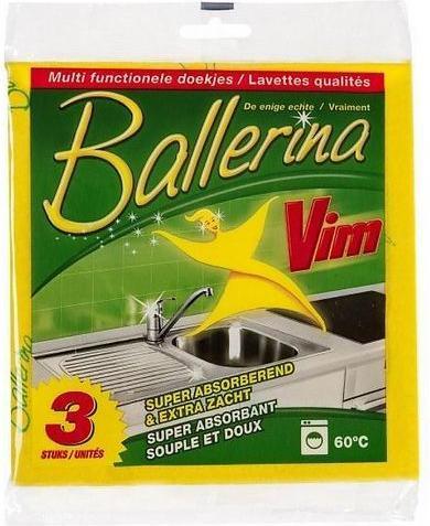 Actual product image Unilever Vim Wipes Yellow 35 x 35 cm 8006320077007 (3 pcs.)