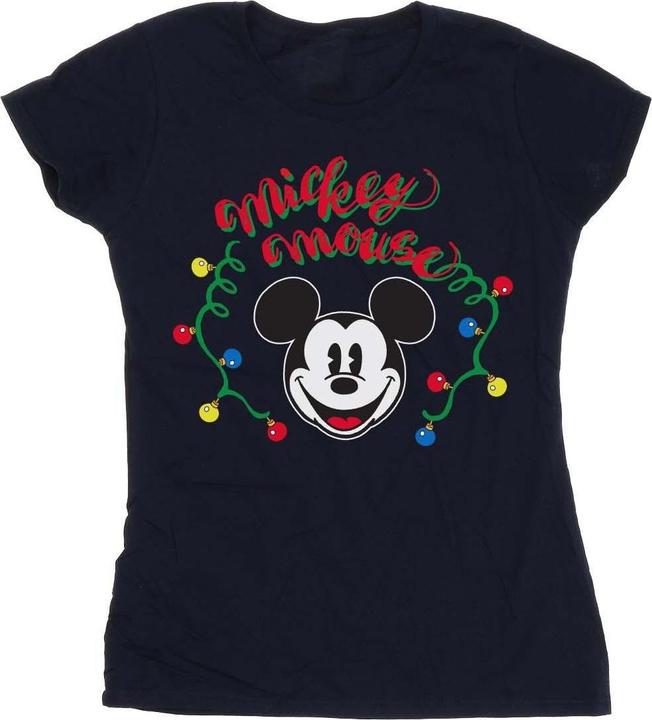 Disney Mickey Mouse Christmas Light Bulbs TShirt (M)