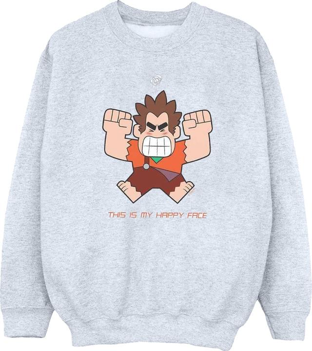 Disney Wreck It Ralph Happy Face Sweatshirt (L)