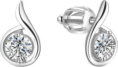 Beneto Silver shimmering earrings AGUP1430S (L)