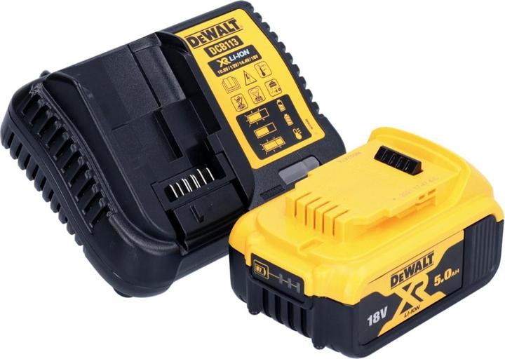 Produktbild DeWalt DCW 682 P1T Akku Flachdübelfräse 18 V 102 x 20 mm Brushless + 1x Akku 5,0 Ah + Ladegerät +