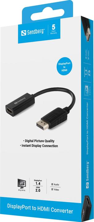 Produktbild Sandberg DP zu (HDMI, 10 cm)
