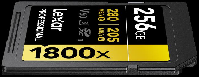 Immagine prodotto Lexar Professional Gold Series (256 GB, SDXC, U3, UHS-II)