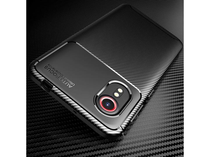 Produktbild Screenguard Samsung Galaxy Xcover 5 Hülle Carbon Design TPU Case (Samsung Galaxy Xcover 5)