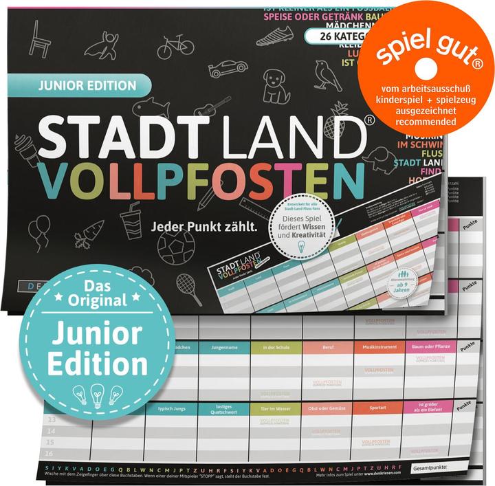 Denkriesen Stadt Land Vollpfosten - Every Point Counts (German)