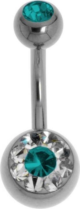 Bijouteria Bauchpiercing (Titan, Swarovski Kristall)
