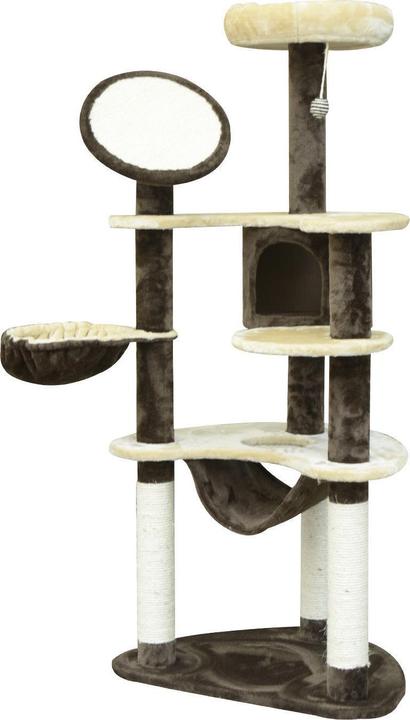 Produktbild PawHut Katzenbaum mit Sisalsäulen (153 cm, Kaffeebraun)
