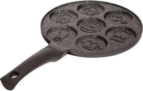 Produktbild JTI Pfannkuchenpfanne mit 7 Löchern - Smiley (26 cm, Pfannenset + Topfset, Aluminiumguss)