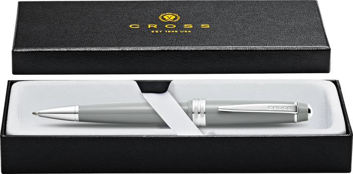 Actual product image Cross Twist action biros Bailey Light grey lacquer gift box (Grey lacquer, 1 x)