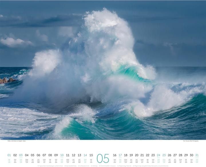 Actual product image Wasser Kalender 2026 (54 x 48 cm, Hardcover, German, French, English)