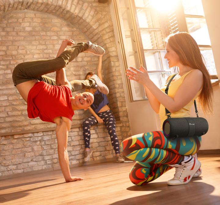 Image du produit Technaxx Haut-parleur Bluetooth® MusicMan LED SoundBlaster BT X56 (4 h, Fonctionnement sur batterie)