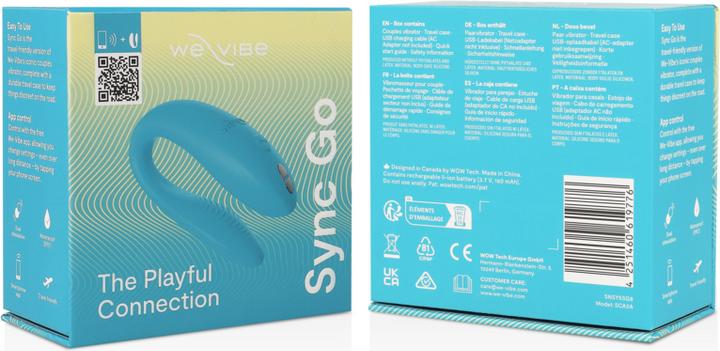 Produktbild We-Vibe Sync Go Remote Control Rechargeable Clitoral and G-Spot Vibrator (Blue)
