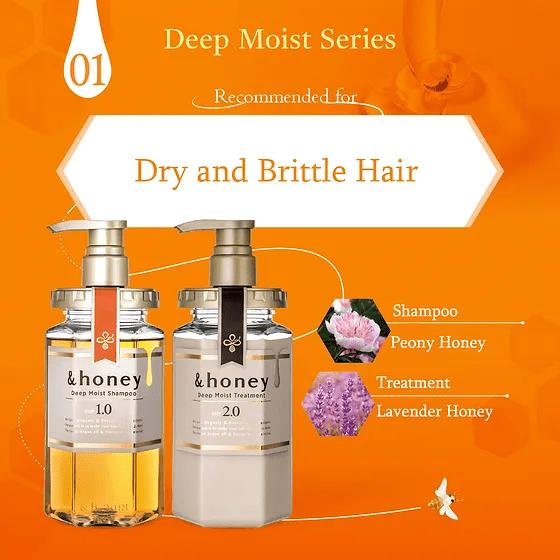 Image du produit &honey Honey Deep Moist (440 ml, Shampoing liquide)