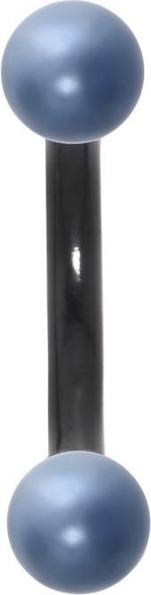 Bijouteria Augenbrauenpiercing (Chirurgenstahl 316L, PVD Beschichtung (schwarz), Synthetische Perle)