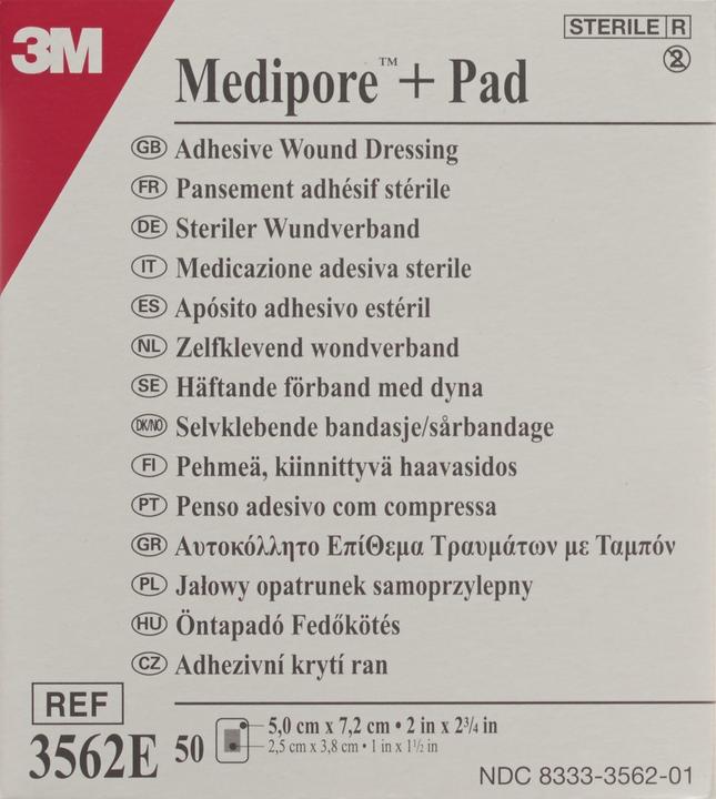 Actual product image 3M Medipore Plus Pad (50 x)