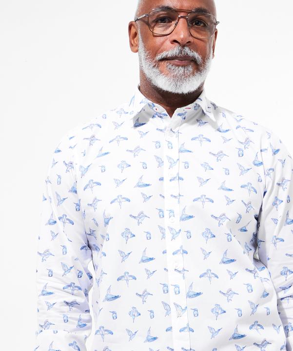 Actual product image Joe Browns Sketchy Bird Print Shirt (XL)