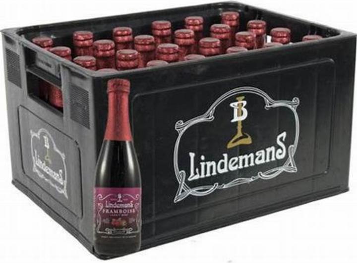 Actual product image Lindemans Delicious seasonal beer based on Lambic, with 30% pure raspberry juice. (24 x 25 cl)
