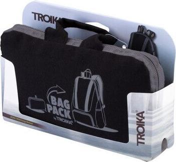 Troika BAGPACK Rucksack faltbar, grau/schwarz (12 l)