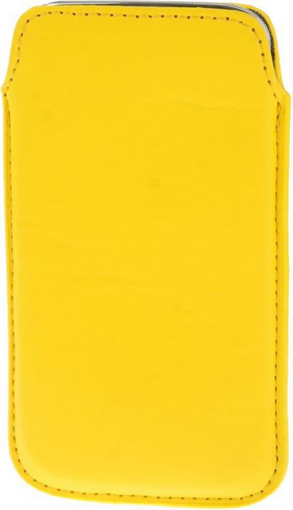 Produktbild König Design Handyhülle Tasche Slide Hülle Gelb (Samsung Galaxy Nexus I9250, HTC One M7, HTC One, Samsung Galaxy S3 i9300)