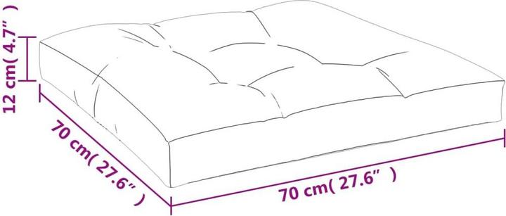Actual product image VidaXL 10-piece garden lounge set with cushions (70 x 70 x 12 cm)