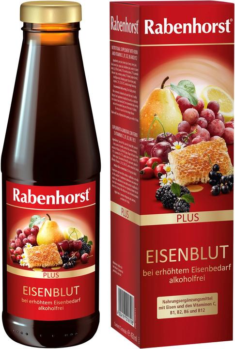 Image du produit Vitaminplus Rabenhorst Sang de Fer plus 450 ml (1 pièce(s), Liquide, 820 g)