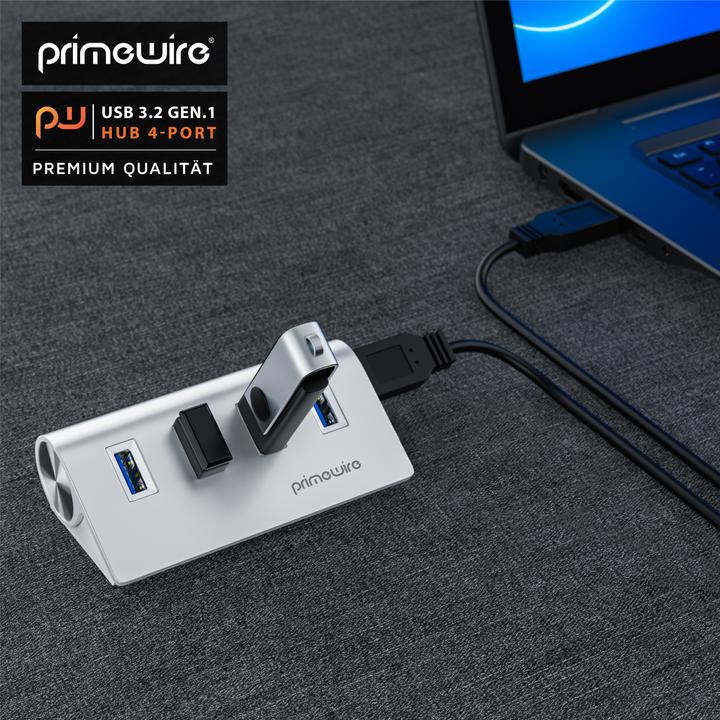 Actual product image Primewire 4 Port USB Hub (USB-A, 4 Ports)