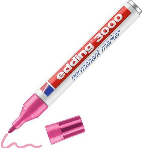 Actual product image Edding Permanent Marker 3000 (Rose, 3 mm, 1 x)
