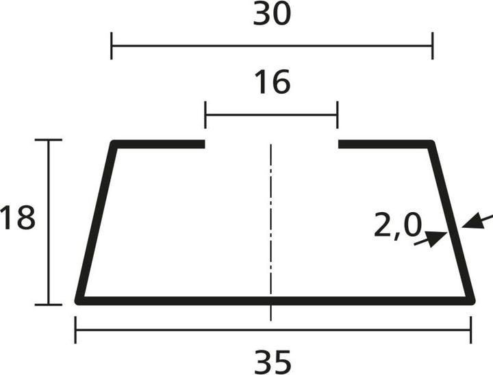 Produktbild HellermannTyton Tragschiene (200 cm)