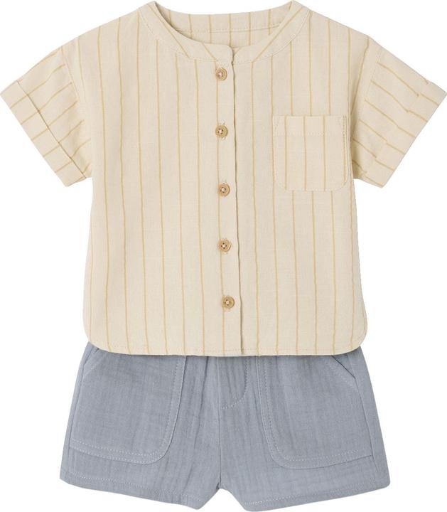 Actual product image Vertbaudet Baby-Set: Hemd in Leinenoptik & Shorts (80)