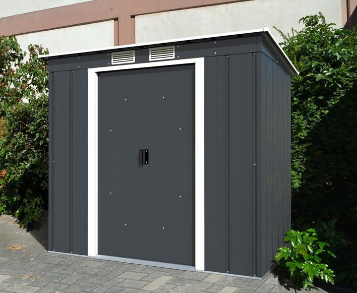 Produktbild Tepro Gerätehaus Pent Roof Eco 6x4, anthrazit