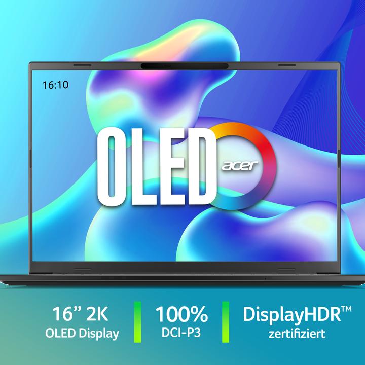 Produktbild Acer Aspire 16 AI OLED (16", Intel Core Ultra 7 258V, 32 GB, 1000 GB, DE)