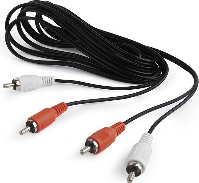 Immagine prodotto Cablexpert CCA-2R2R-6 Cavo audio 1,8 m 2 x RCA Nero (1.80 m, Cinch)