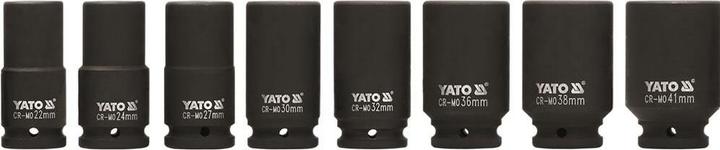 Actual product image Yato NASADKI UDAROWE DŁUGIE 3/4" 8 elem. 22-41mm 1155 (3/4")