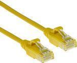 Image du produit Jaune 3 mètres LSZH U/UTP CAT6 datacenter slimline patch cable snagless with RJ45 connectors (U/UTP, CAT6, 3 m)