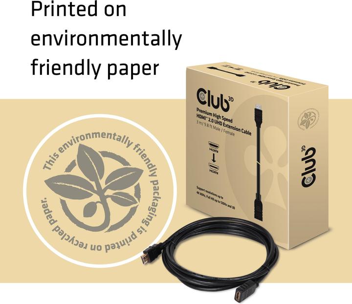 Produktbild Club 3D HDMI (Typ A) — HDMI (Typ A) (3 m, HDMI)