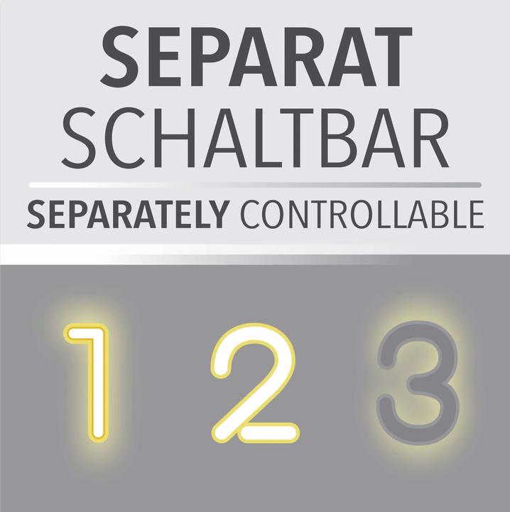 Produktbild Just Light LED-Deckenleuchte 14883-16 weiss, 23,5 W, 2600 lm, 3000 K, getrennt schaltbar (2600 lm)
