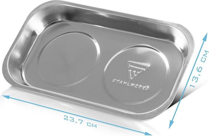 Immagine prodotto Stahlwerk Vassoio magnetico MS-28 ST set di 3 dischi magnetici adesivi 237 x 136 x 28 mm (3 x)