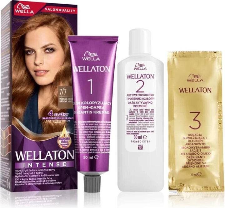 Produktbild Wella Wellaton Intense Permanent Hair Color mit Arganöl 7/17 Frosted Chocolate - 1 Stück (7, 17 Frosted Chocolate)