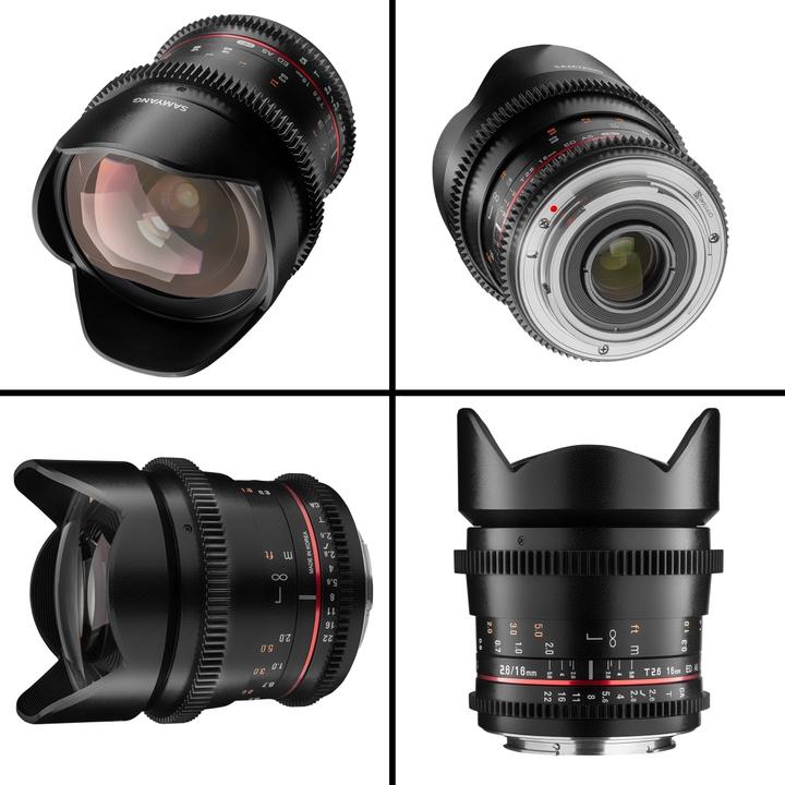 Actual product image Samyang 16mm T2.6 Canon EF (Canon EF, full size, APS-C / DX)
