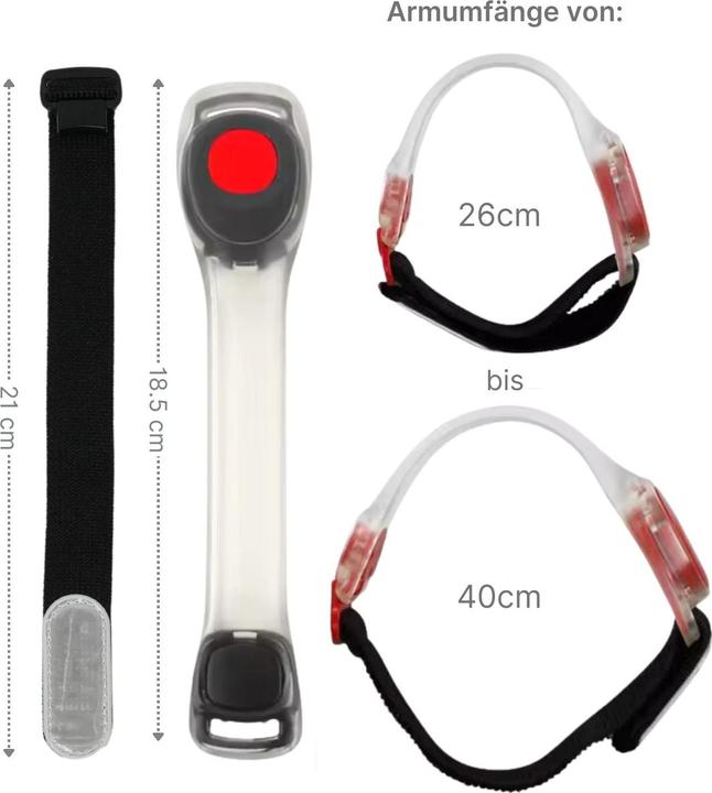 Actual product image Hermex LED light-up bracelet