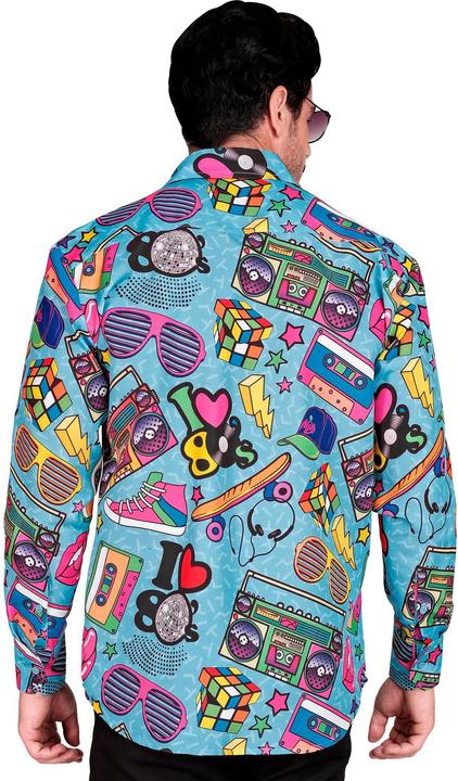 Actual product image Widmann 80er JAHRE PARTY FASHION HEMD (Hemd), S/M (S, M)
