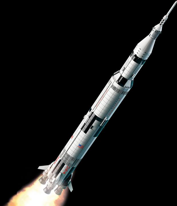 Actual product image LEGO NASA Apollo Saturn V (92176, LEGO Ideas, LEGO Rare Sets)