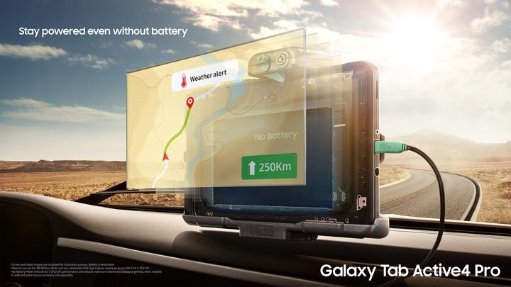 Immagine prodotto Samsung Galaxy TabActive 4 Pro Enterprise Edition (5G, 10.10", 128 GB, Nero)