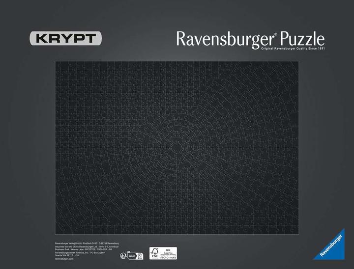 Produktbild Ravensburger Krypt Black (736 Teile)