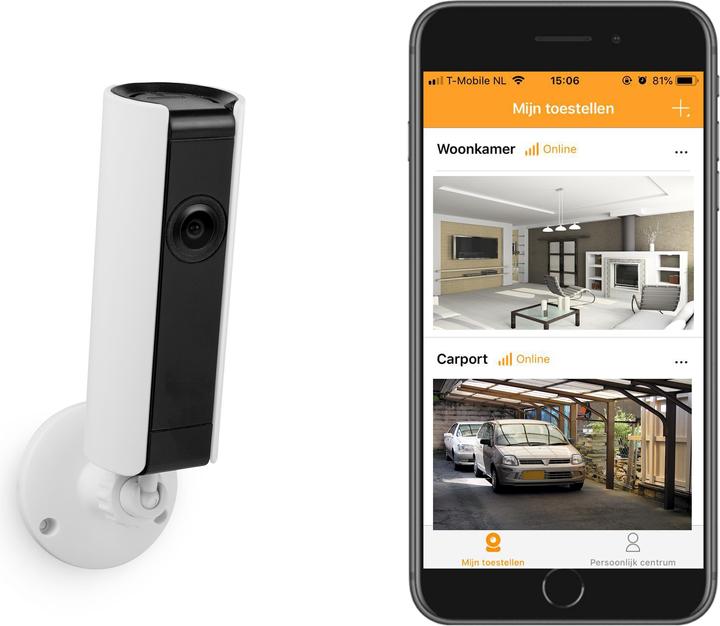 Image du produit Smartwares CIP-37183 Caméra IP 180° pour l'intérieur (1280 x 720 pixels)