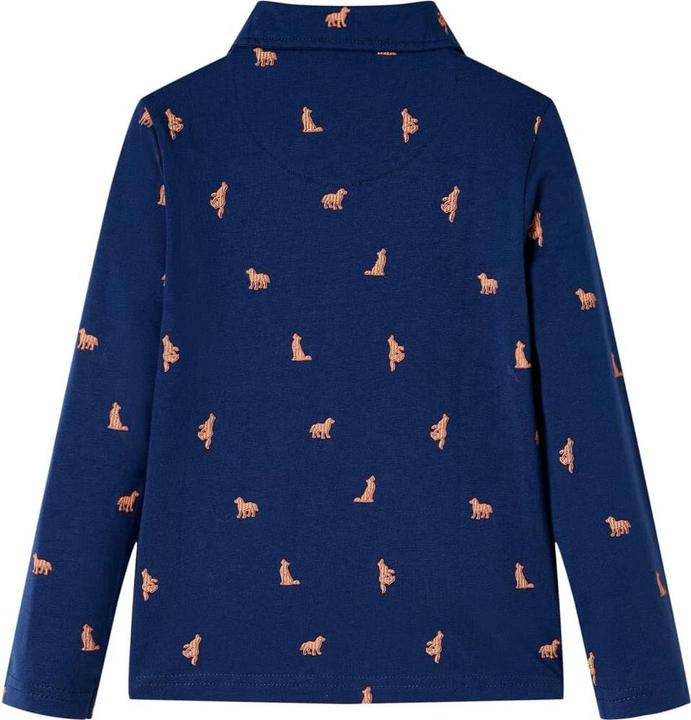 Immagine prodotto VidaXL Camicia da bambino blu navy 116,Materiale: 100 % cotone,Colore (116)