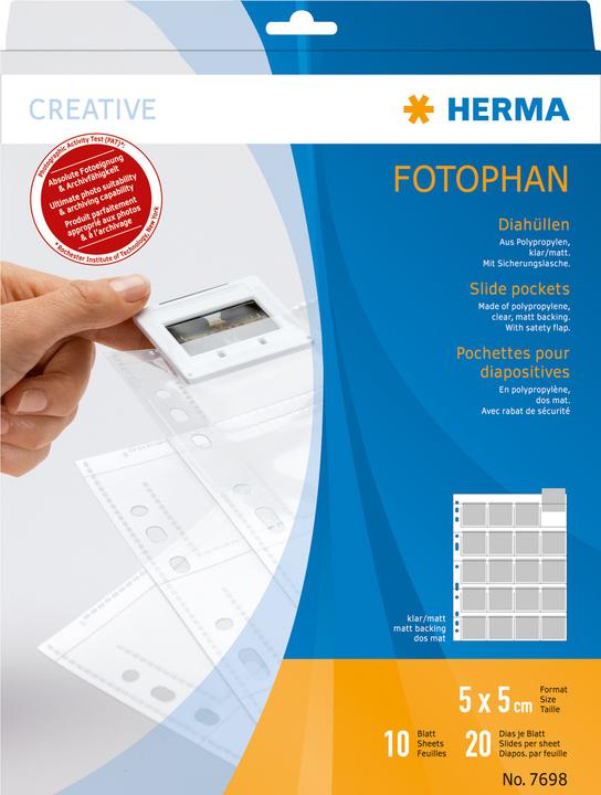 Image du produit HERMA Pochettes pour diapositives (A4, 10 x)