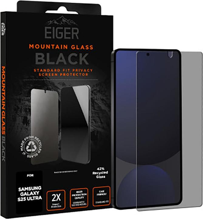 Eiger Mountain Glass Black (1 pièce(s), Samsung Galaxy S25 Ultra)