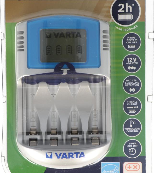 Immagine prodotto Varta LCD Charger (1 pz., AAA, AA, 2600 mAh, Caricabatterie senza batteria)