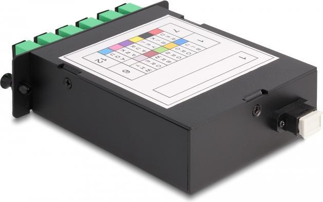 Produktbild Delock LWL HD (High Density) Kassette MPO Stecker zu 12 x SC Simplex Buchse, 12 Fasern, Singlemode, Pola... (S/UTP, CAT6, 0.13 m)